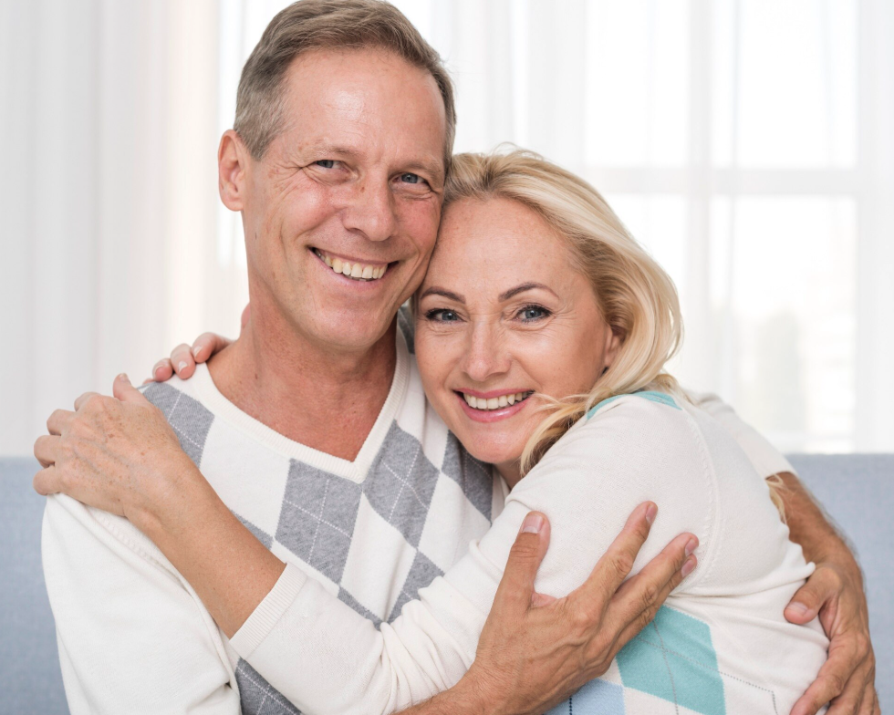 Healthy smile with bright teeth